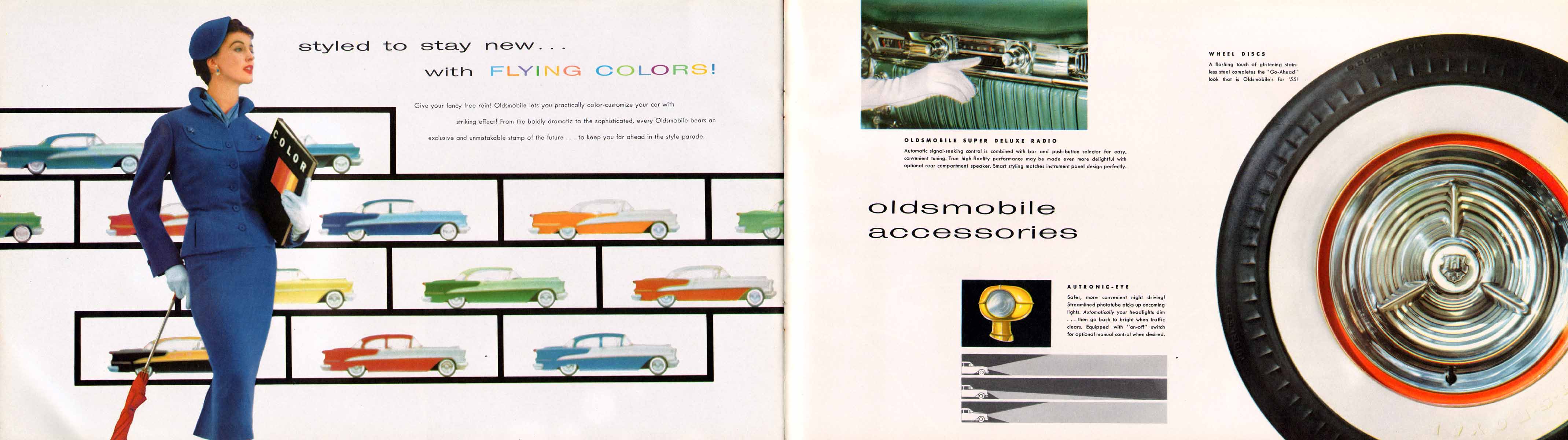 1955 Oldsmobile Motor Cars Brochure Page 1